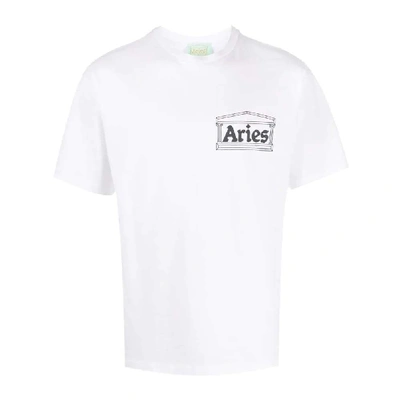Aries Arise White Cotton T-shirt