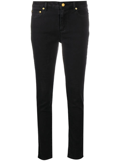 Michael Kors Womens Black Cotton Jeans In Nero