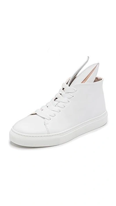 Minna Parikka Bunny Ear Hi-top Sneakers In White