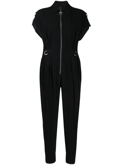 Pinko Womens Black Cereale Tapered-leg Woven Jumpsuit 8