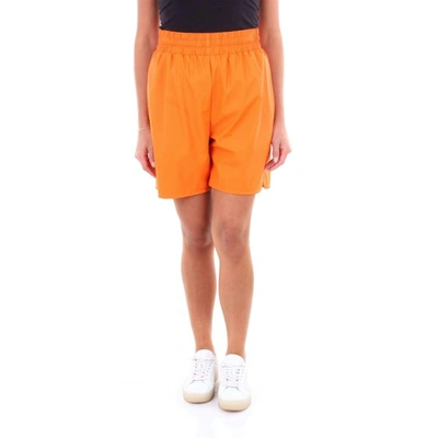 Rains Women's Orange Cotton Shorts