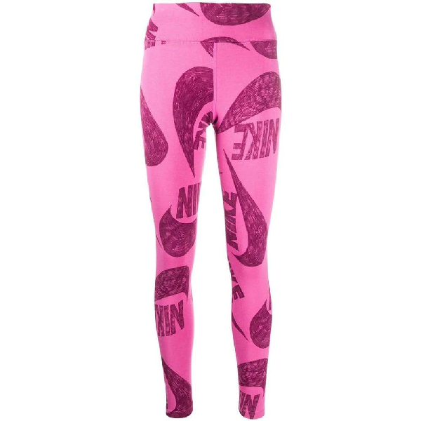 nike just do it leggings pink