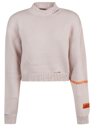 Heron Preston Women's Hwhe004r209060062619 Pink Cotton Sweater