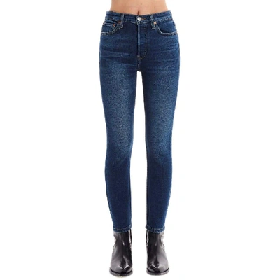 Re/done Women's Blue Cotton Jeans