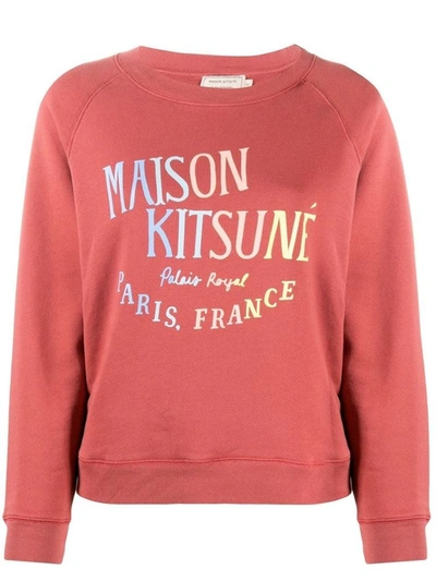 Maison Kitsuné Women's Pink Cotton Sweatshirt