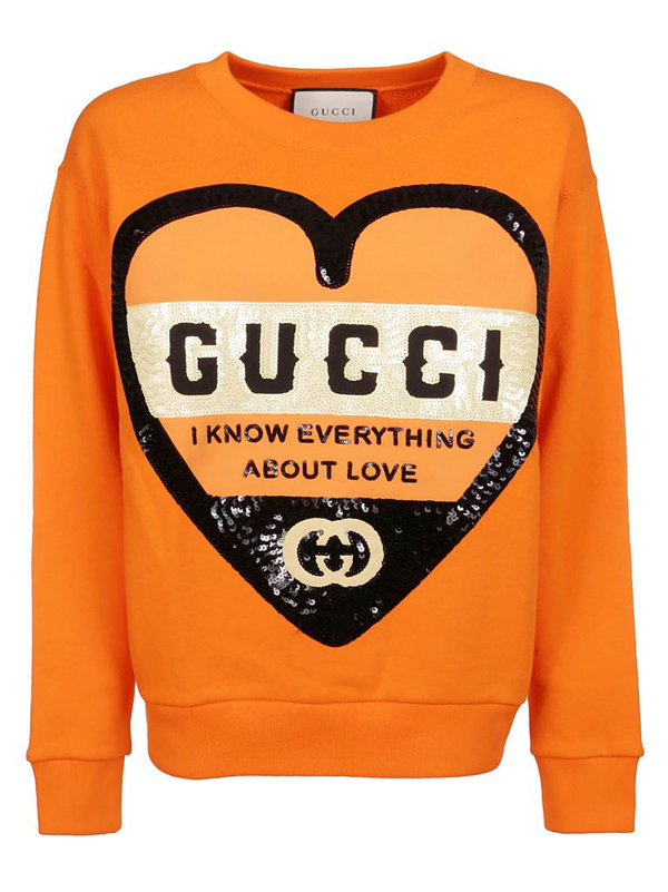 orange gucci sweatshirt