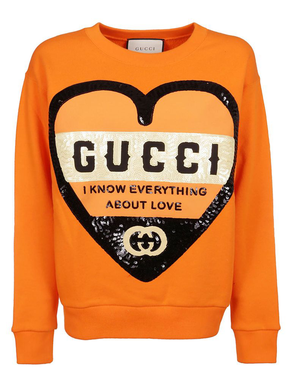 gucci orange sweater