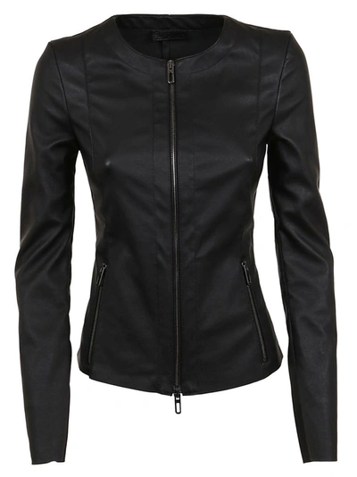 Drome Women's Black Leather Outerwear Jacket