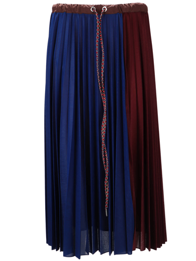 Moncler Ladies Blue 1952 Skirt In Polyester