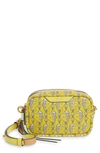 Tory Burch Perry Seahorse Print Mini Leather Crossbody Bag In Yellow Seahorse