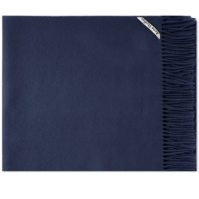 Acne Studios Canada Narrow New Scarf In Blue