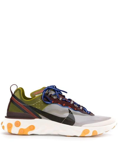 Nike React Element 87 Ripstop Trainers In Moss