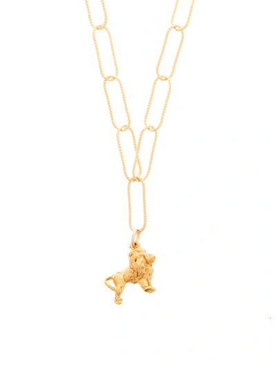 Alighieri Baby Lion In The Night 24kt Gold-plated Necklace