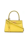 Tory Burch Small Lee Radziwill Leather Satchel In Electric Yellow