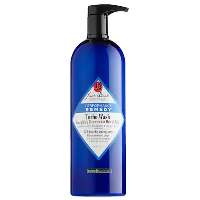 Jack Black Performance Remedy Turbo Wash Energizing Cleanser For Hair & Body 33 oz/ 976 ml