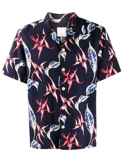 Sandro Tropical Printed Shirt - 100% Exclusive In Blue