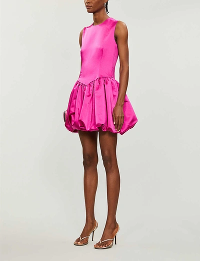 Maje Rolling Bubble-skirt Dress In Fuchsia