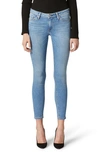 Hudson 'krista' Rip & Repair Ankle Super Skinny Jeans In Straight Up