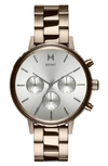 Mvmt Nova Chronograph Bracelet Watch, 38mm In Beige Gld/lt Grey/beige Gld