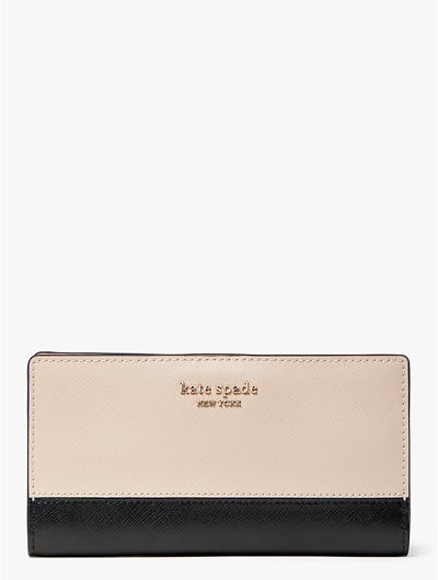 Kate Spade Spencer Slim Bifold Wallet In Black