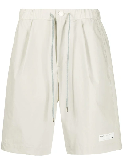 Attachment Shorts In Beige Cotton In Neutrals