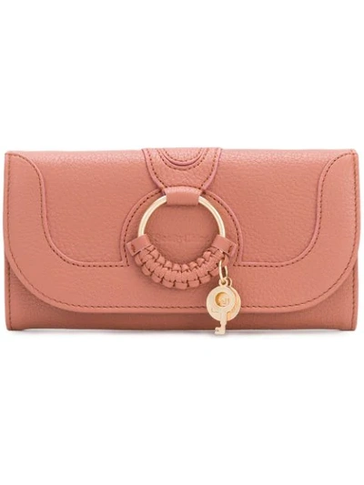 See By Chloé Hana Long Wallet Chain Mini Bag In Pink & Purple