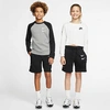 Nike Kids' Sportswear Double Swoosh Shorts In Black