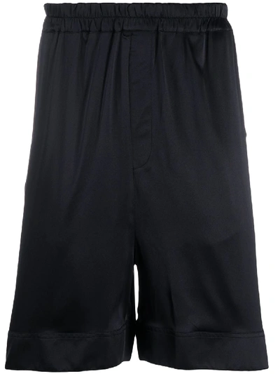 Laneus Relaxed-fit Pull-on Shorts In Black