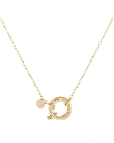 Adinas Jewels Toggle Necklace In Gold