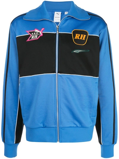 Puma X Rhude Black And Blue Patch Track Jacket