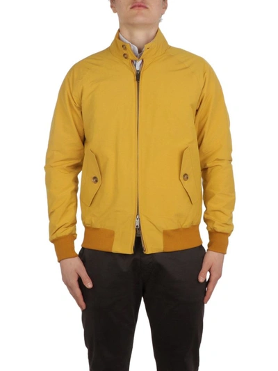 Baracuta Men's Yellow Cotton Outerwear Jacket