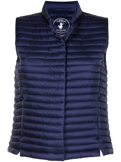 Save The Duck D87030 Aria Padded Vest In Blue