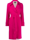 Theory Trenchcoat Mit Gürtel In Fuchsia