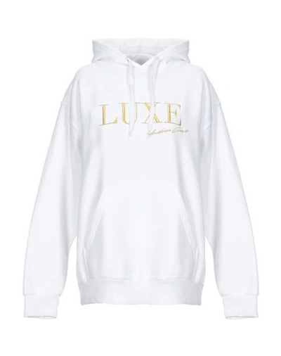 Andrea Crews Hooded Sweatshirt In White