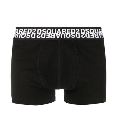 Dsquared2 Mirrored Logo Boxers In Black