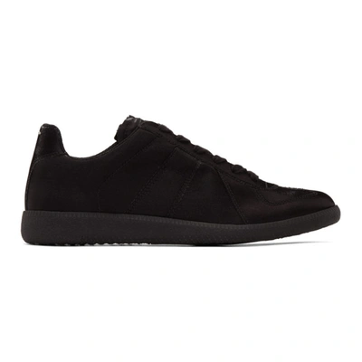 Maison Margiela Replica Satin Sneakers Black In T8013 Black