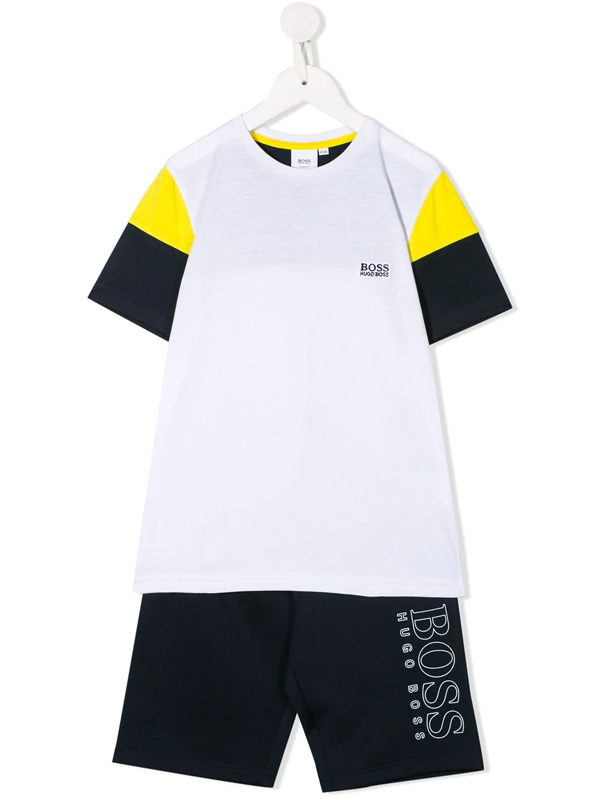 hugo boss shorts and t shirt set