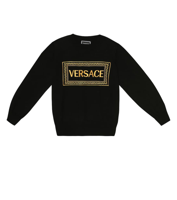 black and gold versace jumper