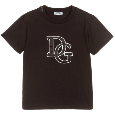 Dolce & Gabbana Dolce &amp; Gabbana Kids Logo T-shirt In Black