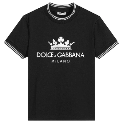 Dolce & Gabbana Dolce &amp; Gabbana Kids Long Sleeved T-shirt In Black