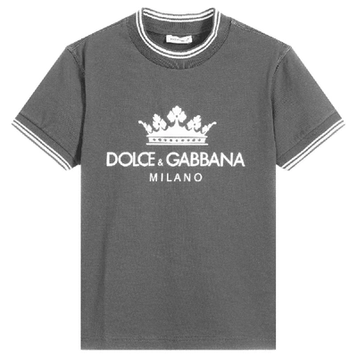 Dolce & Gabbana Dolce &amp; Gabbana Kids Long Sleeve T-shirt In Grey