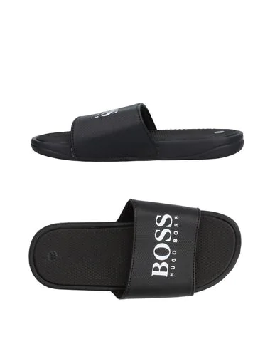 hugo boss leather sliders