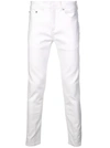 Neil Barrett Stretch Denim Skinny Jeans In White