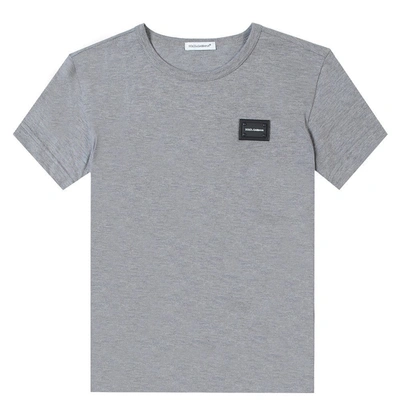 Dolce & Gabbana Dolce &amp; Gabbana Kids Embossed Logo T-shirt Grey