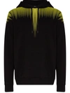 Marcelo Burlon County Of Milan Felpa Falls Wings In Cotone Con Cappuccio In Black