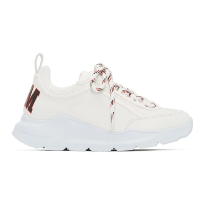 Msgm Bold Logo Sneakers In White