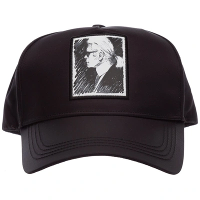 Karl Lagerfeld Adjustable Women's Hat Baseball Cap Capsule Karl Legend In Black