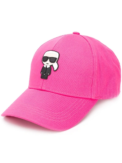Karl Lagerfeld Adjustable Women's Hat Baseball Cap K/ikonik In 粉色
