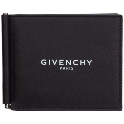 Givenchy Logo Print Billfold Wallet In Nero