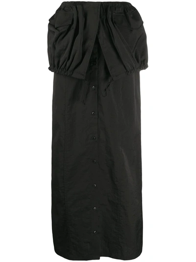 Jacquemus La Jupe Cueillette Long Skirt In Black